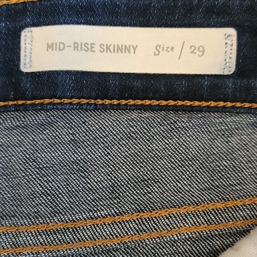Anthropologie Pilcro And The Letterpress Mid-Rise Skinny Jeans - Size 29 - Picture 5 of 8